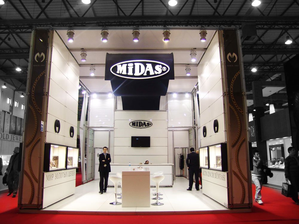 Midas modulare Messestand-Umsetzung