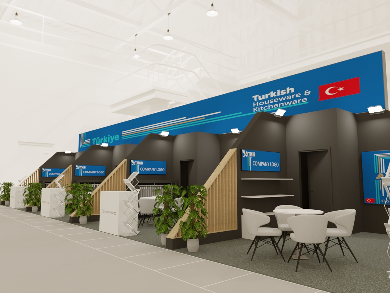 Türkiye country pavilion stand render at Spain 2023 international expo