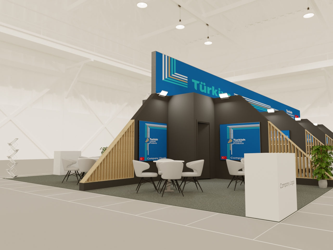 Türkiye country pavilion stand render at Spain 2023 international expo
